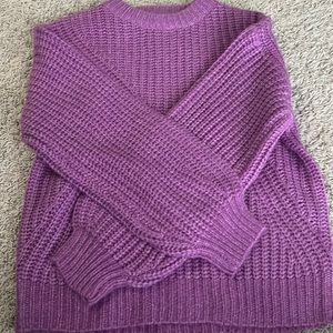 purple sweater